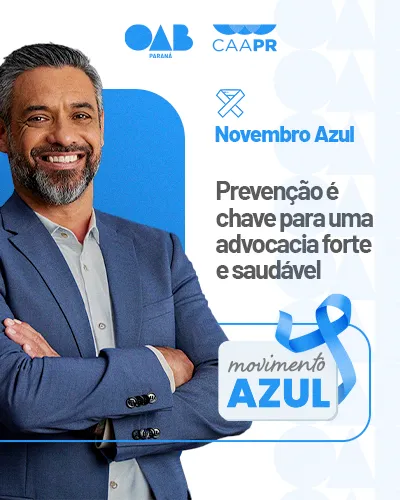 CAA-PR lança o Movimento Azul para incentivar a prevenção e o cuidado com a saúde masculina