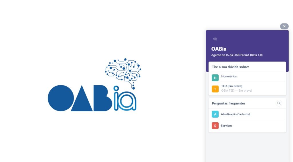 OAB-PR lança nova ferramenta de inteligência artificial voltada para apoiar a advocacia